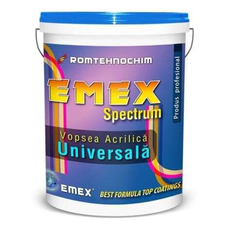 Vopsea Acrilica Universala ?Emex Spectrum? - Alb - Bid. 4 Kg